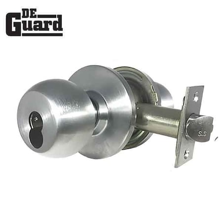 Deguard Commercial Handle - Grade 2 - IC Core - Storeroom - Satin Chrome DKFIC-26D-ST